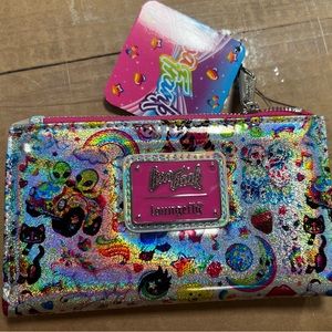 Lisa Frank Loungefly All over print wallet NWT